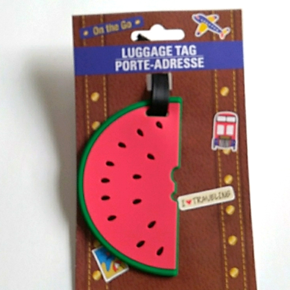 On The Go Watermelon Slice Luggage Tag